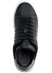 Dkny Women's Abeni Lace Up Low Top Sneakers - Pebble/ Black
