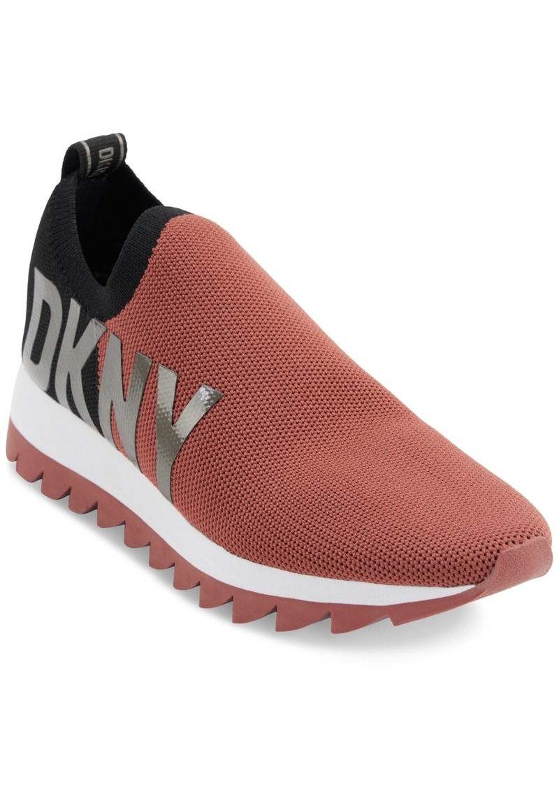 Dkny Women's Azer Slip-On Fashion Platform Sneakers - Brick