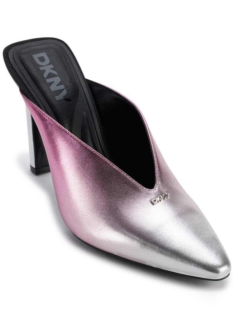 Dkny Women's Cadena Slip On Mule Pumps - Rose and Silver