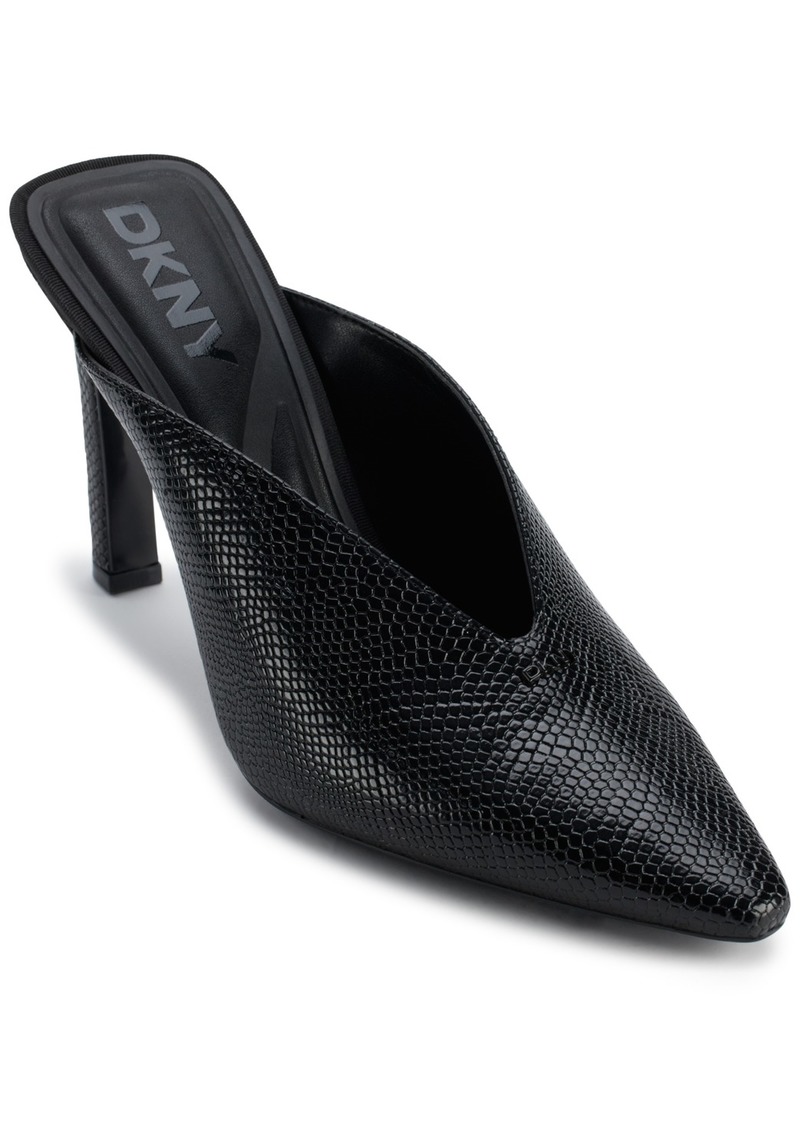 Dkny Women's Cadena Slip On Mule Pumps - Black