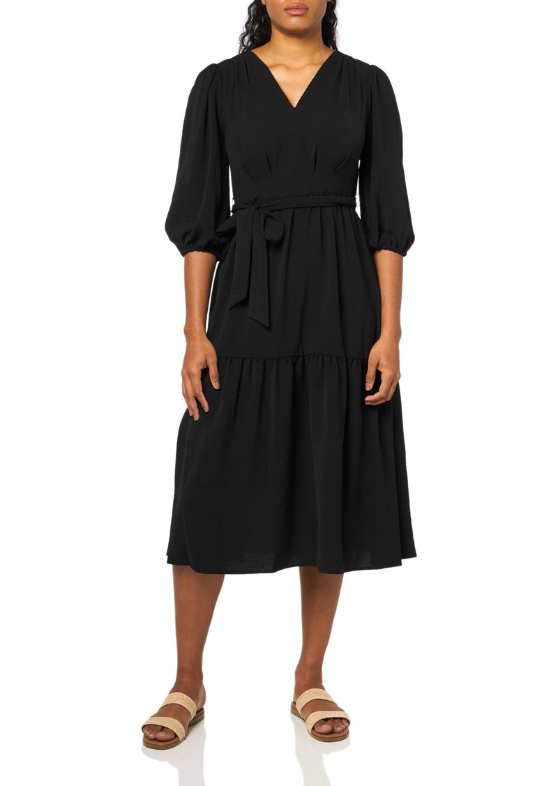 DKNY Women's Casual Futter Hem Balloon Sleeve Dress  7 D(M) US