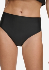 Dkny Women's Classic Mid Rise Bikini Bottoms - Black