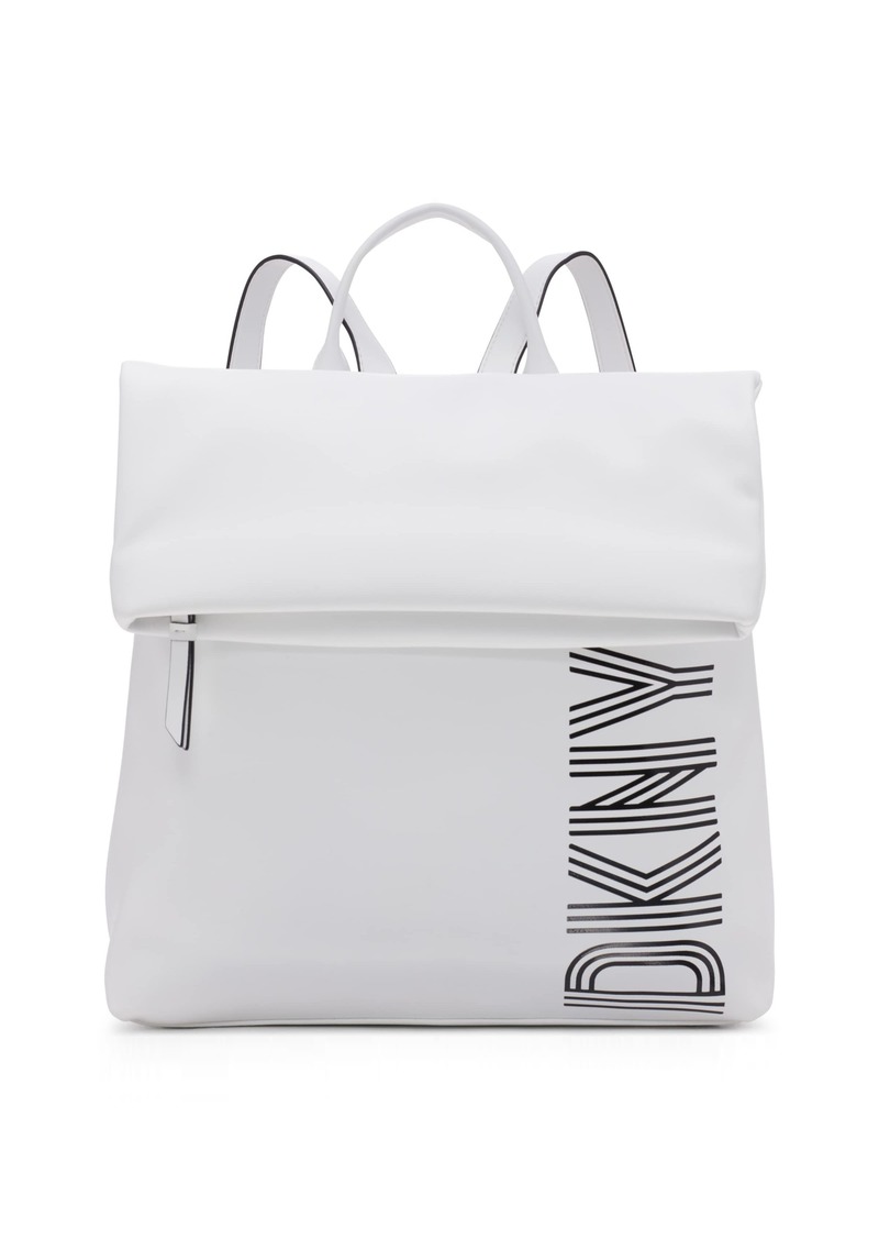 DKNY Women's Classic Tilly Md Foldover Backpack
