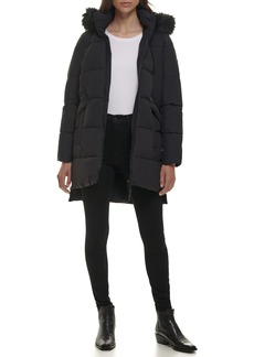 DKNY womens Cold Weather Outerwear Puffer Down Alternative Coat   US