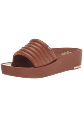 DKNY Women's Jansa Platform Sandal Flat DK Cognac