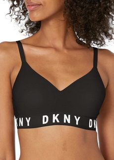 DKNY womens Cozy Boyfriend Wirefree Pushup Push Up Bra   US