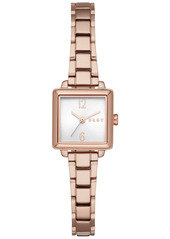 Dkny Women's Crosstown Three-Hand Rose Gold-Tone Stainless Steel Watch, 22mm
