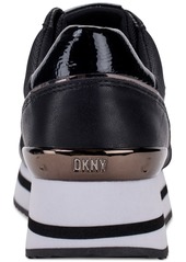 Dkny Women's Davie Lace-Up Platform Sneakers - Black/ Pebble Combo