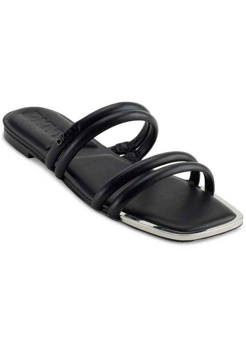 Dkny Women's Dee Strappy Slide Sandals - Black