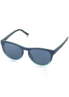 DKNY Women's DK536S Round Sunglasses Matte Teal/LT Blue Gradient ONE Size