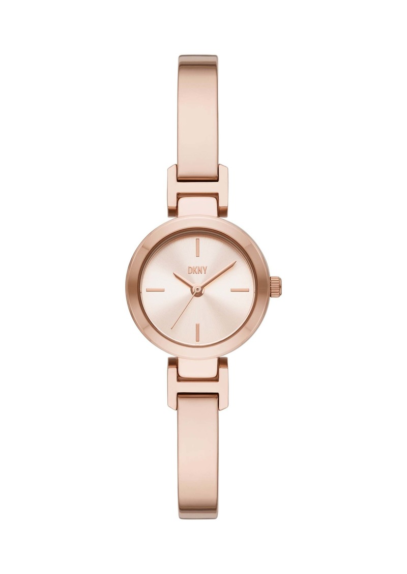 DKNY Women's Ellington Two-Hand, Rose Gold-Tone Stainless Steel Watch