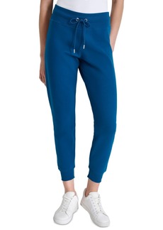 Dkny Women's Embroidered Logo Cuff Fleece Jogger Sweatpants - Poseidon