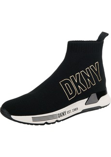 DKNY Women's Essential Classic Jogger Lightweight Slip on Sneaker BLK/Gold