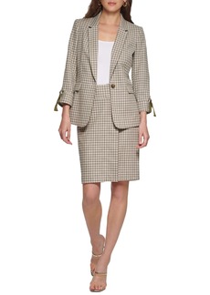 DKNY Women's One Button Business Casual Blazer Jacket