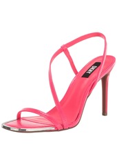 DKNY Women's Open Toe Diaganol Strap Heel Heeled Sandal