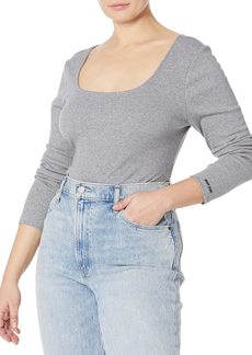 DKNY Women's Essential Stretchy Long Sleeve Bodysuit