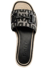 Dkny Women's Fiona Hardware Espadrille Platform Sandals - Chino