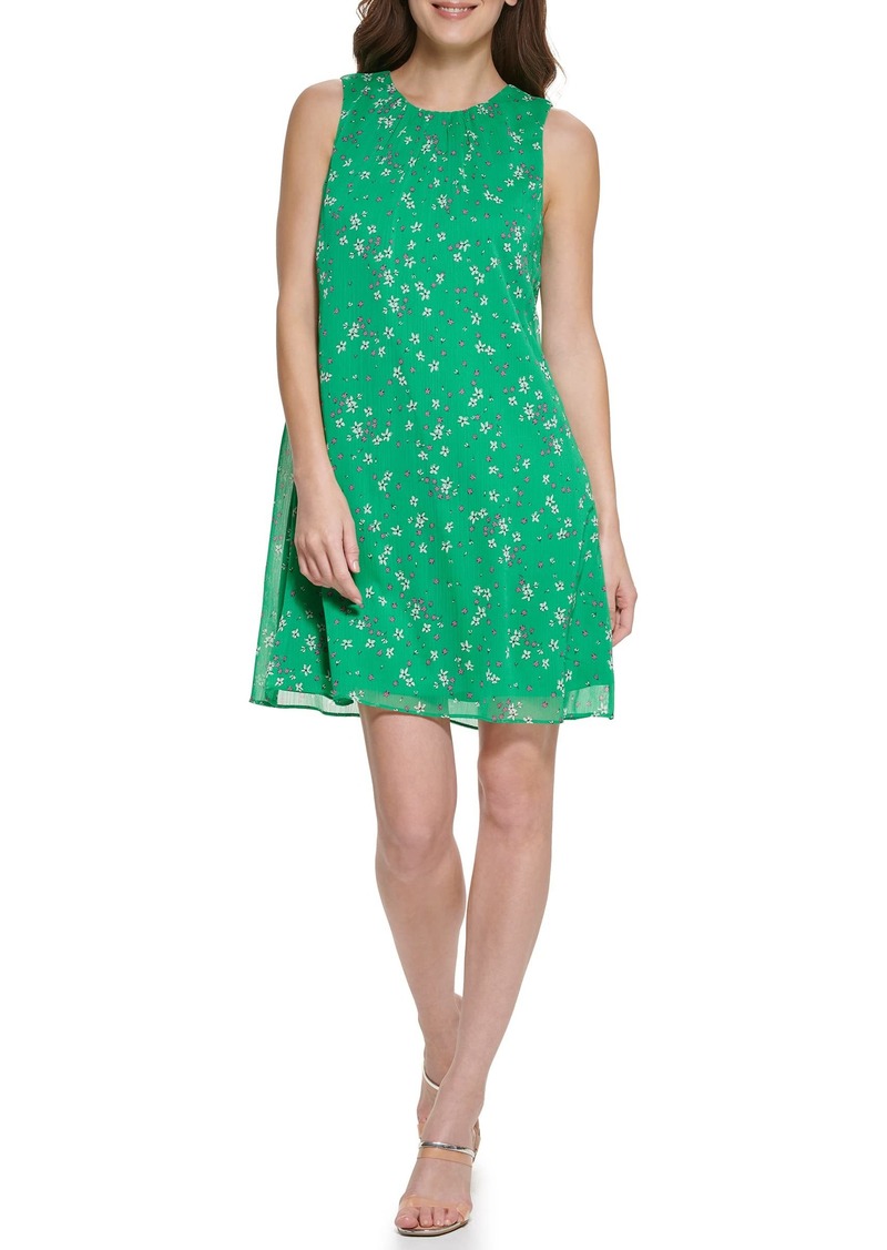 DKNY Women's Floral A-Line Dress