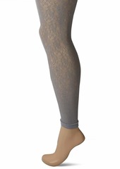 DKNY Women's Footless Lace Tights  S-M