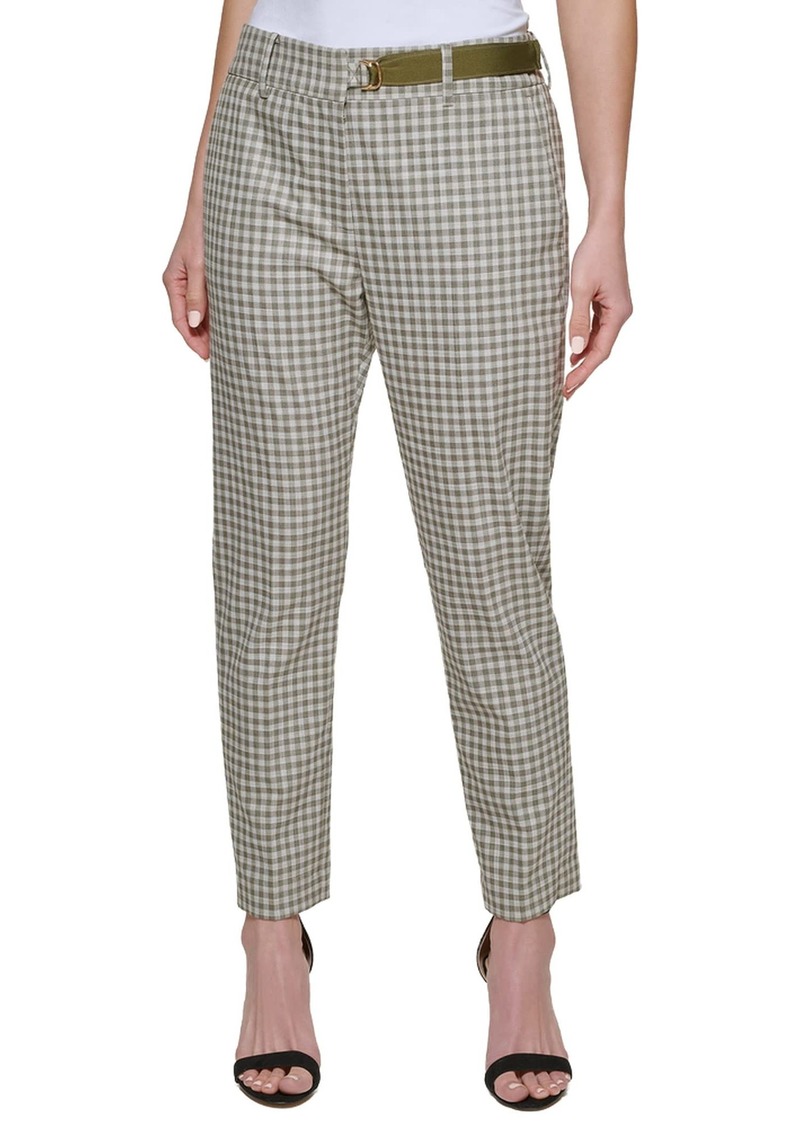 DKNY Women's Business Casual Belted Essex Pants