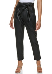 DKNY Women's High Tie Waist Cold Weather Formal Pants