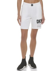 DKNY Women's High Waist Sport Active Logo Shorts