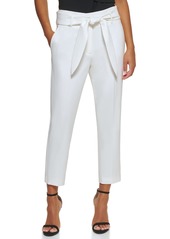 DKNY Women's High Waited Tie Suit Pants