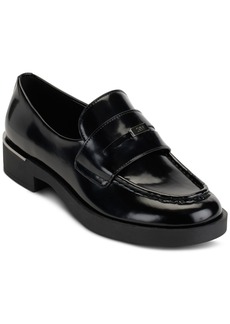 Dkny Women's Ivette Slip-On Penny Loafer Flats - Black