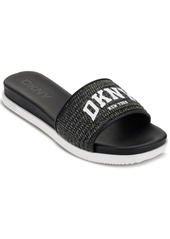 Dkny Women's Joa Logo Slide Sandals - Natural/ Black