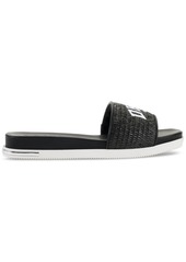 Dkny Women's Joa Logo Slide Sandals - Natural/ Black