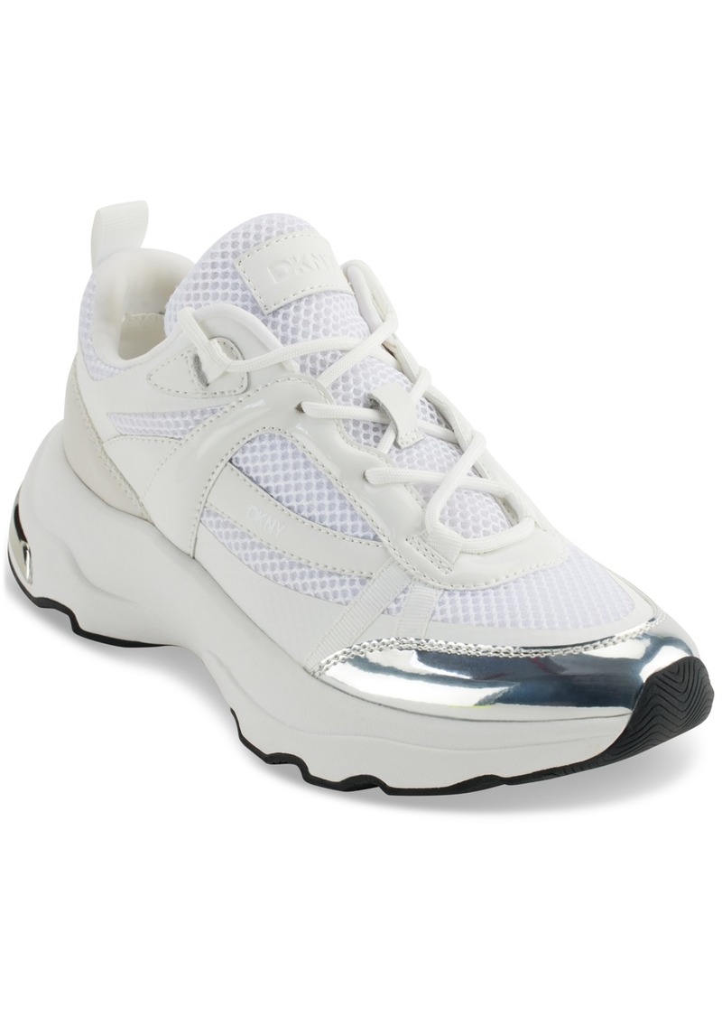 Dkny Women's Juna Lace-Up Running Sneakers - Bright White