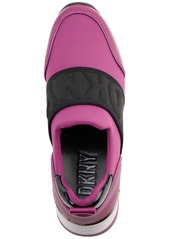 Dkny Women's Kamryn Slip-On Logo Wedge Sneakers - Berry/ Black