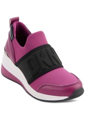 Dkny Women's Kamryn Slip-On Logo Wedge Sneakers - Berry/ Black