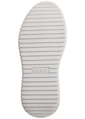 Dkny Women's Leon Lace-Up Logo Sneakers - White/ Royal Blue