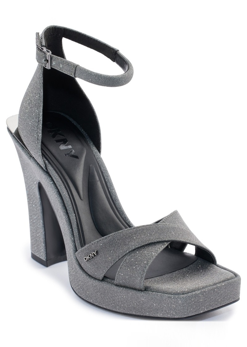 Dkny Women's Linda Strappy Square-Toe Sandals - Graphite