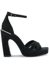 Dkny Women's Linda Strappy Square-Toe Sandals - Graphite