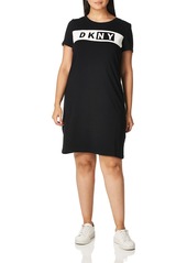 DKNY womens Core Logo T-shirt Dress   US