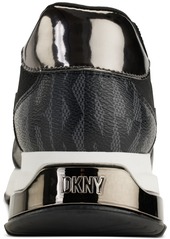 Dkny Women's Maida Lace-Up Low-Top Running Sneakers - Black/ Dark Gunmetal