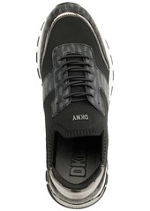 Dkny Women's Maida Lace-Up Low-Top Running Sneakers - Black/ Dark Gunmetal Logo