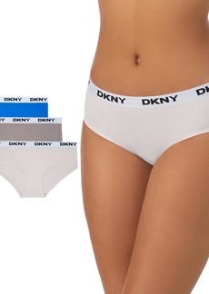 DKNY Women's Microfiber Contrast Logo Hipster