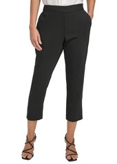 Dkny Women's Mid-Rise Pull-On Cropped Pants - Black
