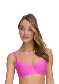 Dkny Women's Molded Underwire Bikini Top - Carnation Pink