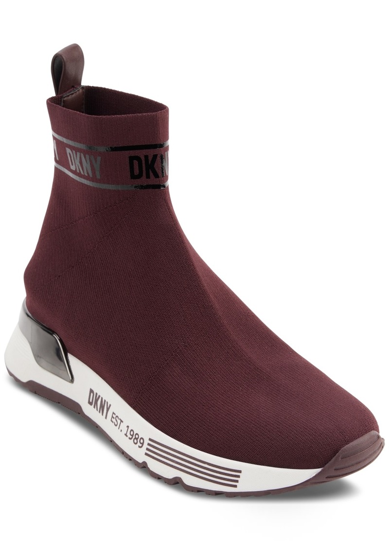 Dkny Women's Neddie Pull-On Sock Sneakers - Bordeaux