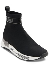 Dkny Women's Neddie Pull-On Sock Sneakers - Black/ Dark Gunmetal