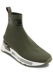 Dkny Women's Neddie Pull-On Sock Sneakers - Black/ Dark Gunmetal