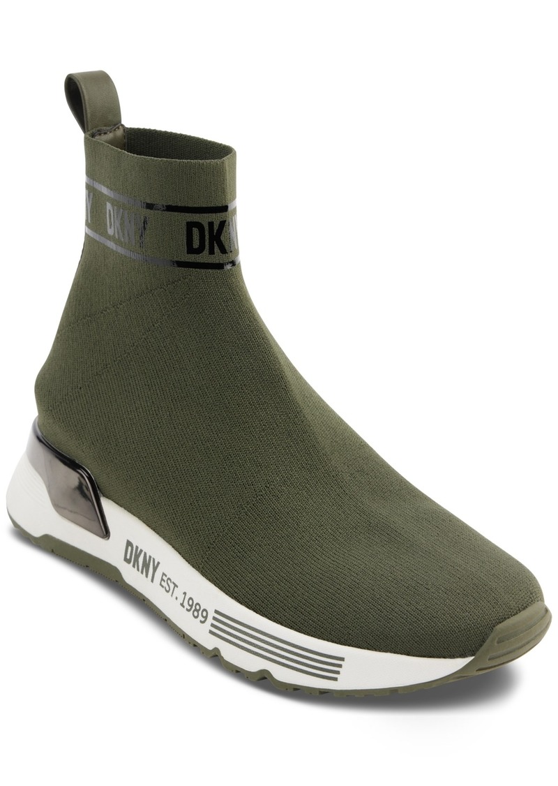 Dkny Women's Neddie Pull-On Sock Sneakers - Green