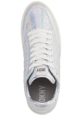 Dkny Women's Oriel Quilted Lace-Up Low-Top Sneakers - Pale White