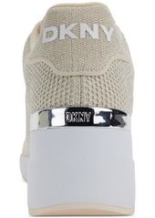 Dkny Women's Parks Lace-Up Wedge Sneakers - Stone Grey/ Silver