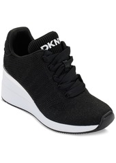 Dkny Women's Parks Lace-Up Wedge Sneakers - Bone/ Silver