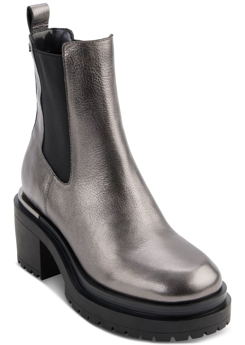 Dkny Women's Patria Pull-On Chelsea Booties - Dark Gunmetal